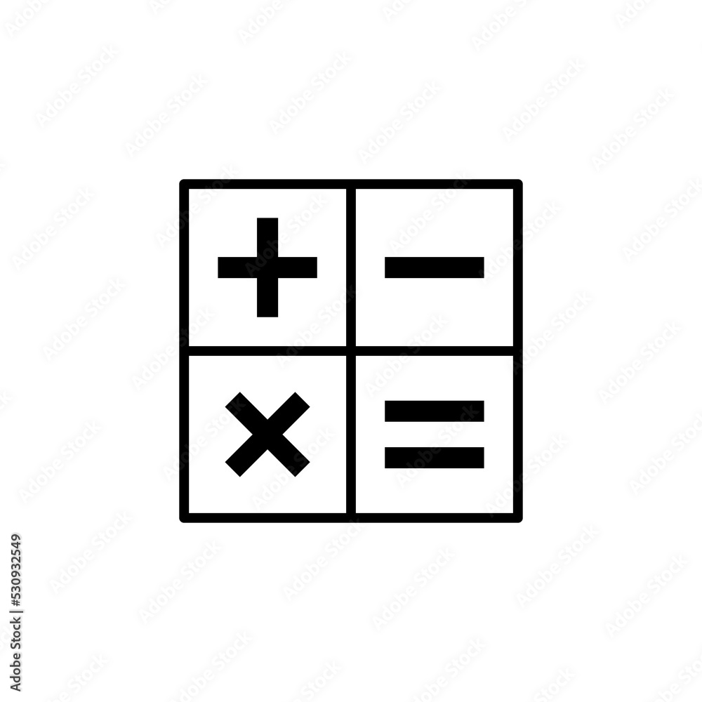 Calculator icon vector for web and mobile app. Accounting calculator sign and symbol. Calculator icon vector for web and mobile app. Accounting calculator sign and symbol.