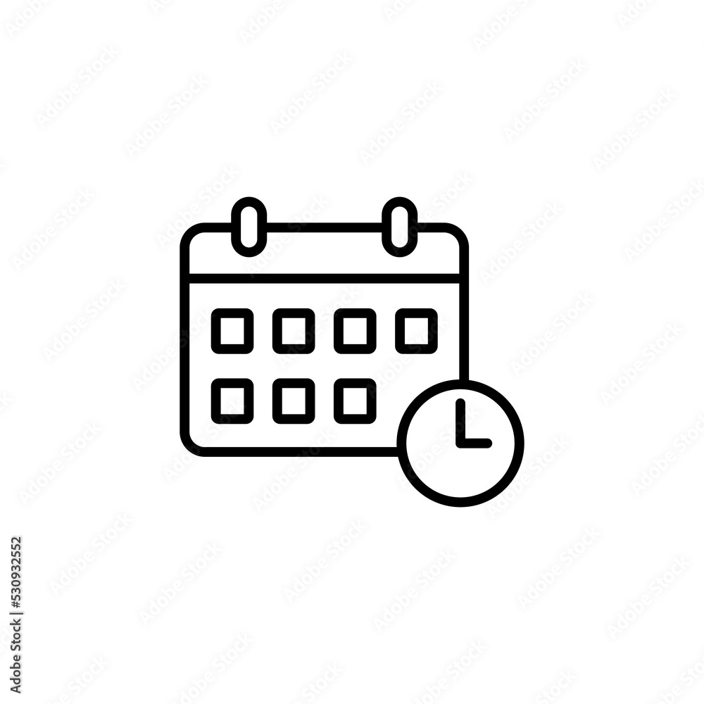 Calendar icon vector for web and mobile app. Calender sign and symbol. Schedule icon symbol Calendar icon vector for web and mobile app. Calender sign and symbol. Schedule icon symbol