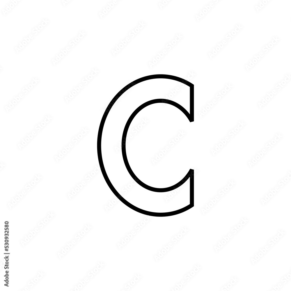 Fototapeta premium Copyright icon vector for web and mobile app. copyright sign and symbol