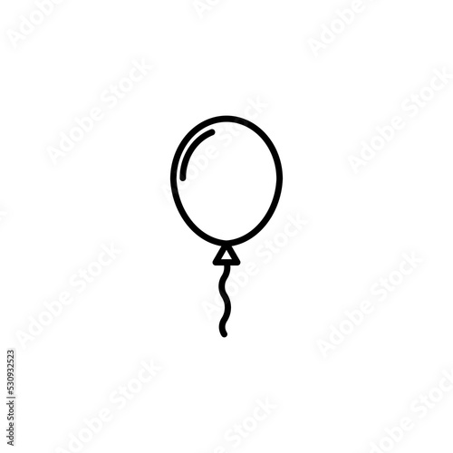 Balloon icon for web and mobile app. Party balloon sign and symbol