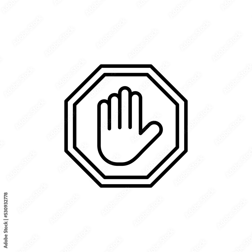 Stop icon for web and mobile app. stop road sign. hand stop sign and symbol. Do not enter stop red sign with hand Stop icon for web and mobile app. stop road sign. hand stop sign and symbol. Do not enter stop red sign with hand