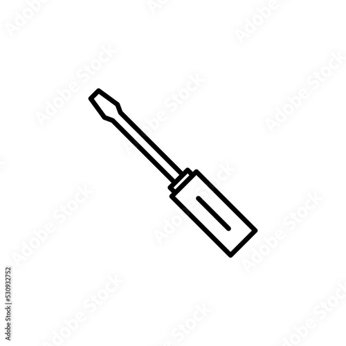 Screwdriver icon for web and mobile app. tools sign and symbol