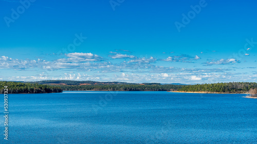 Fototapeta Naklejka Na Ścianę i Meble -  The North Dandalup Dam is part of Perth's Integrated Water Supply Scheme operated by. Water Corporation. It is one of 15 dams built since the 1920s.
