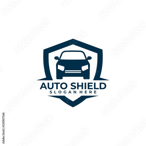 auto shield logo vector design template