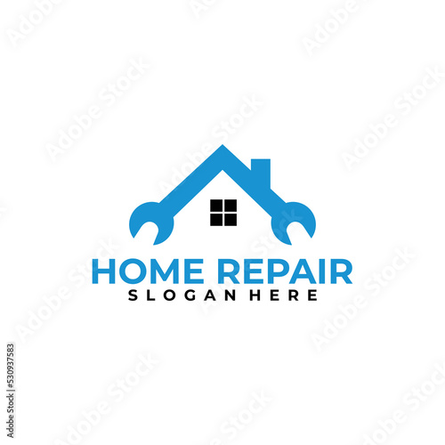 home repair logo vector design template