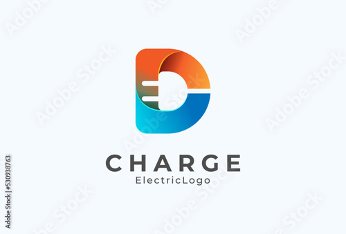 Abstract Letter D Electric Plug Logo, Letter D and Plug combination with gradient colour, flat design logo template, vector illustration Free Download Abstract Letter D Electric Plug Logo, Letter D and Plug combination with gradient colour, flat design logo template, vector illustration - GFXLoad