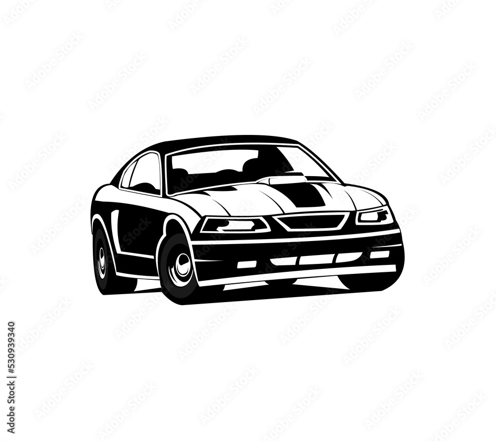 Muscle Car logo template for your company. transparent logo