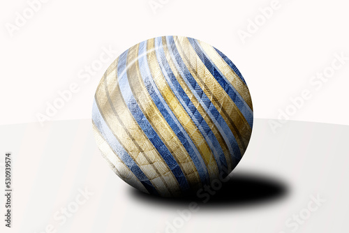 marble crystal glass ball industrial globe sphere dimensional orb stripes metal spherical shiny reflecting shine