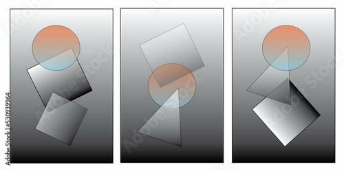 Minimalist triptych