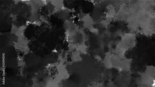 Black watercolor background for your design, watercolor background concept, vector.