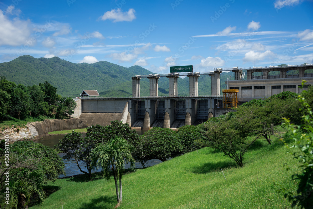 Tatungna dam in Kanchanaburi, Thailand