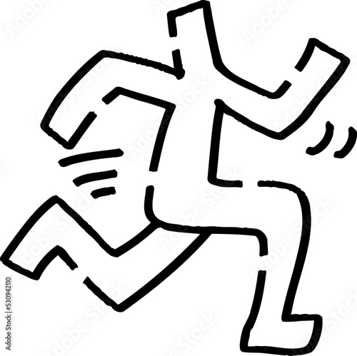 走る棒人間