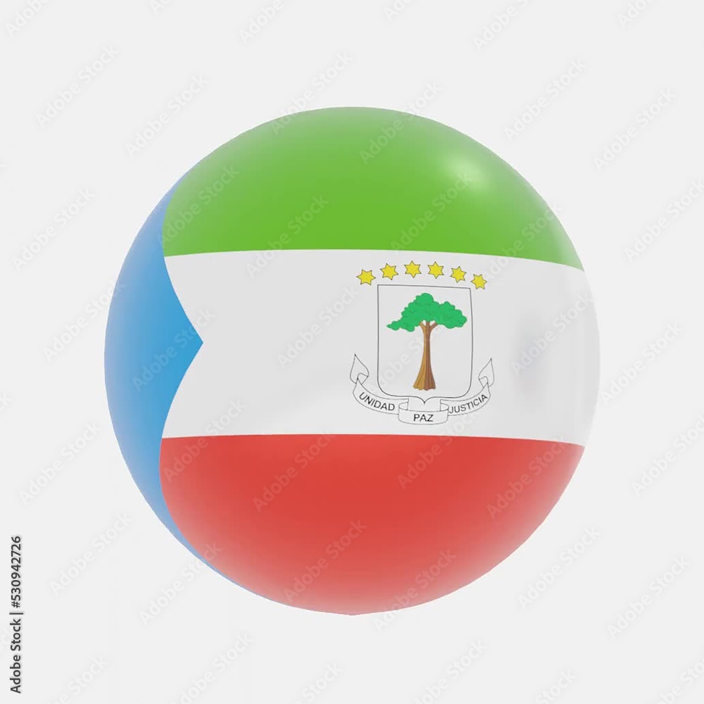 Fototapeta premium Equatorial Guinea flag icon or symbols