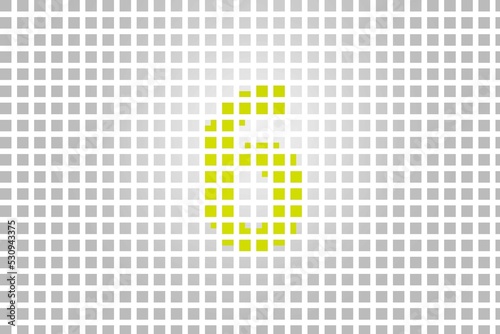 Number 6 pixel