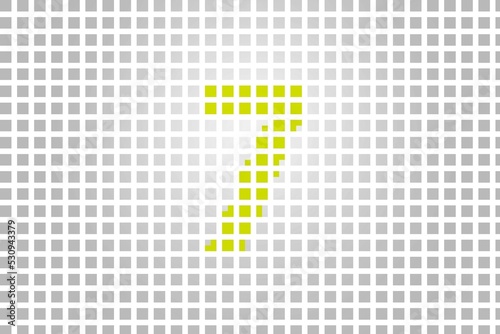 Number 7 pixel