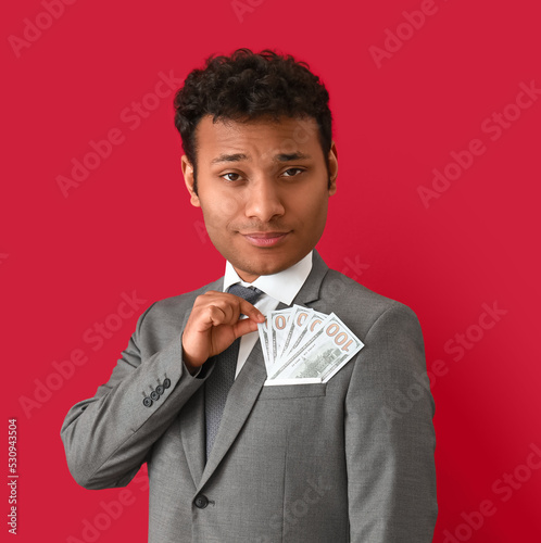 Funny Indian businessman wi...