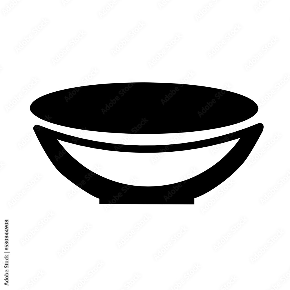 Bowl icon illustration Bowl icon illustration