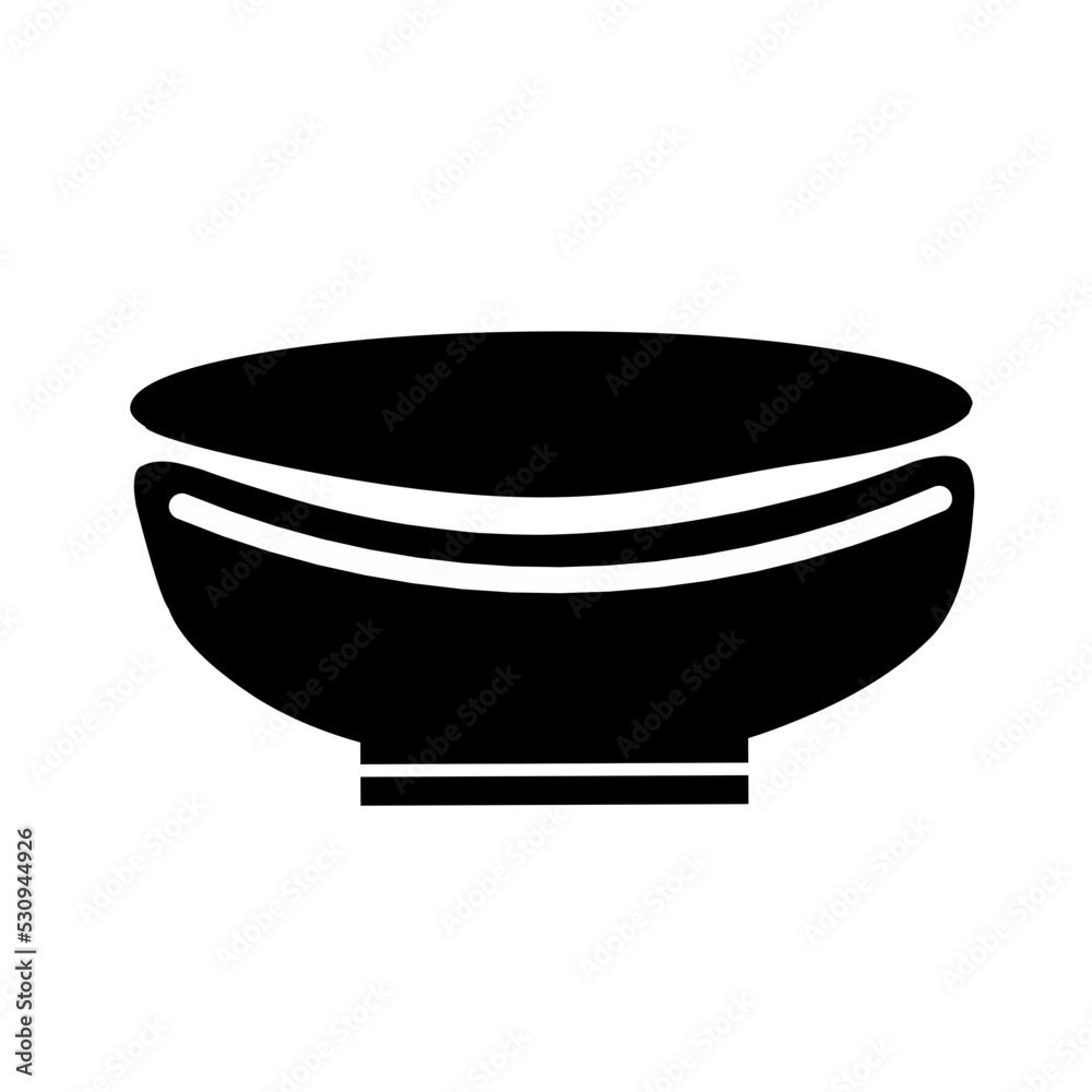 Bowl icon illustration Bowl icon illustration