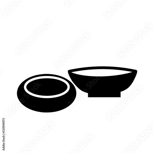 Bowl icon illustration 