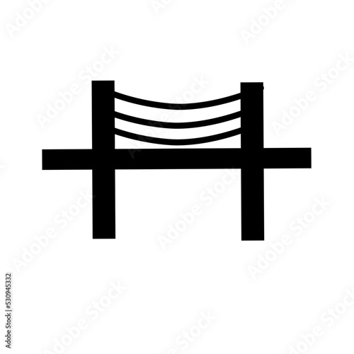 black simple icons bridges