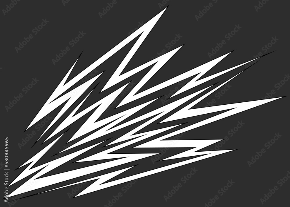 Abstract background with various sharp, zigzag and lightning pattern Abstract background with various sharp, zigzag and lightning pattern