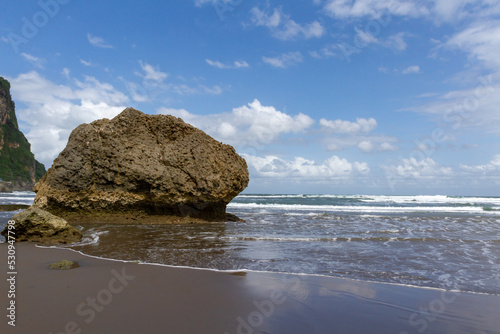 the atmosphere of the south coast of Central Java, known as "ParangTritis"