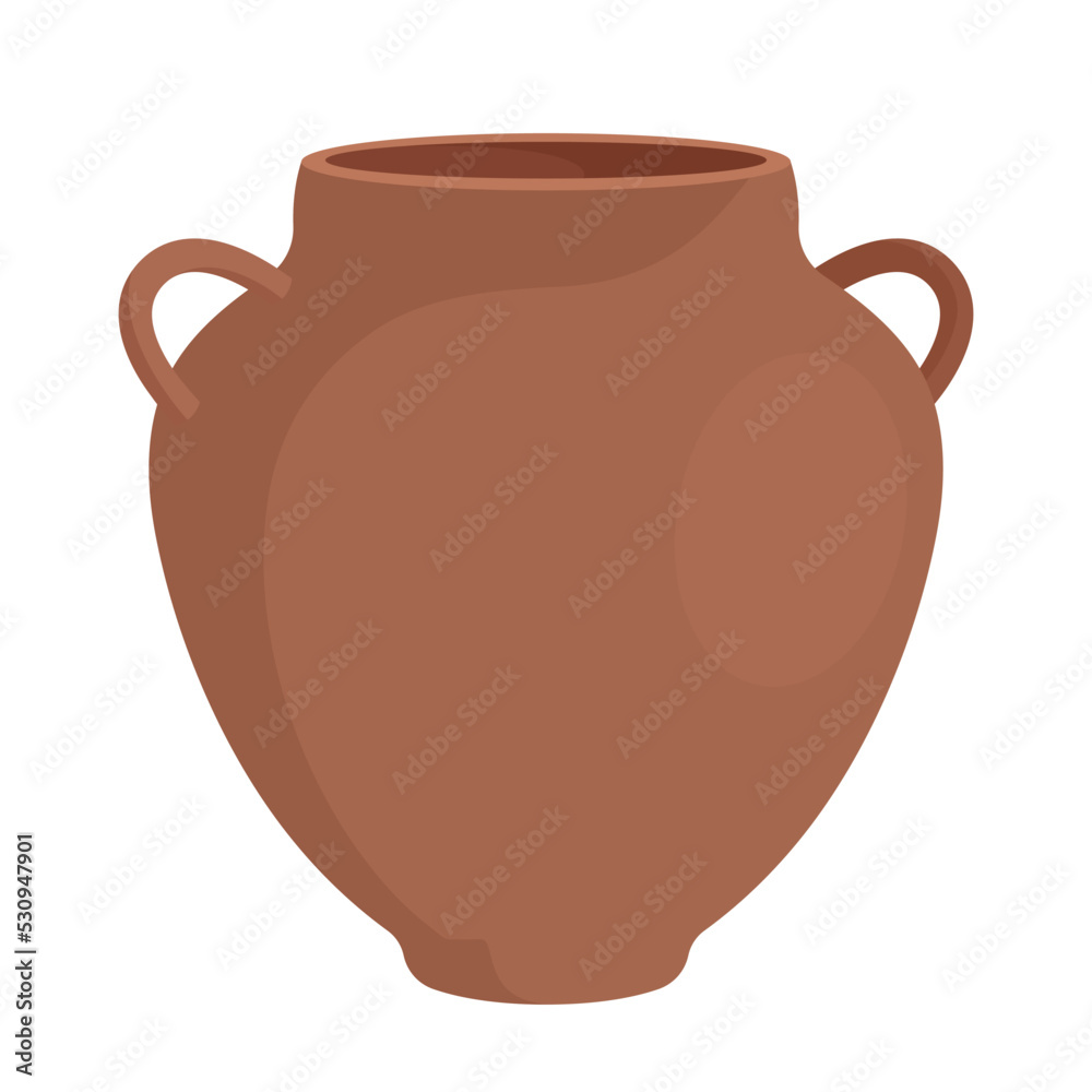 old clay pot flat vector illustration logo icon clipart old clay pot flat vector illustration logo icon clipart