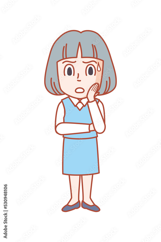 仕事で解決しなくてはならない問題があり、前向きに突破口を探る女性 仕事で解決しなくてはならない問題があり、前向きに突破口を探る女性