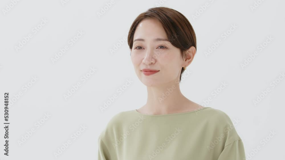 話す女性 話す女性