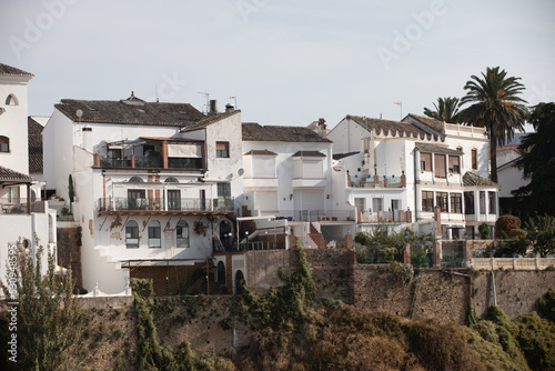 Andalusia, Spain - October 11: Architectural details of the picturesque small, quiet hilltop white villages “Pueblos Blancos of Andalusia”, with enchanting Moorish charm in Spain, October 11th 2021 © anca enache