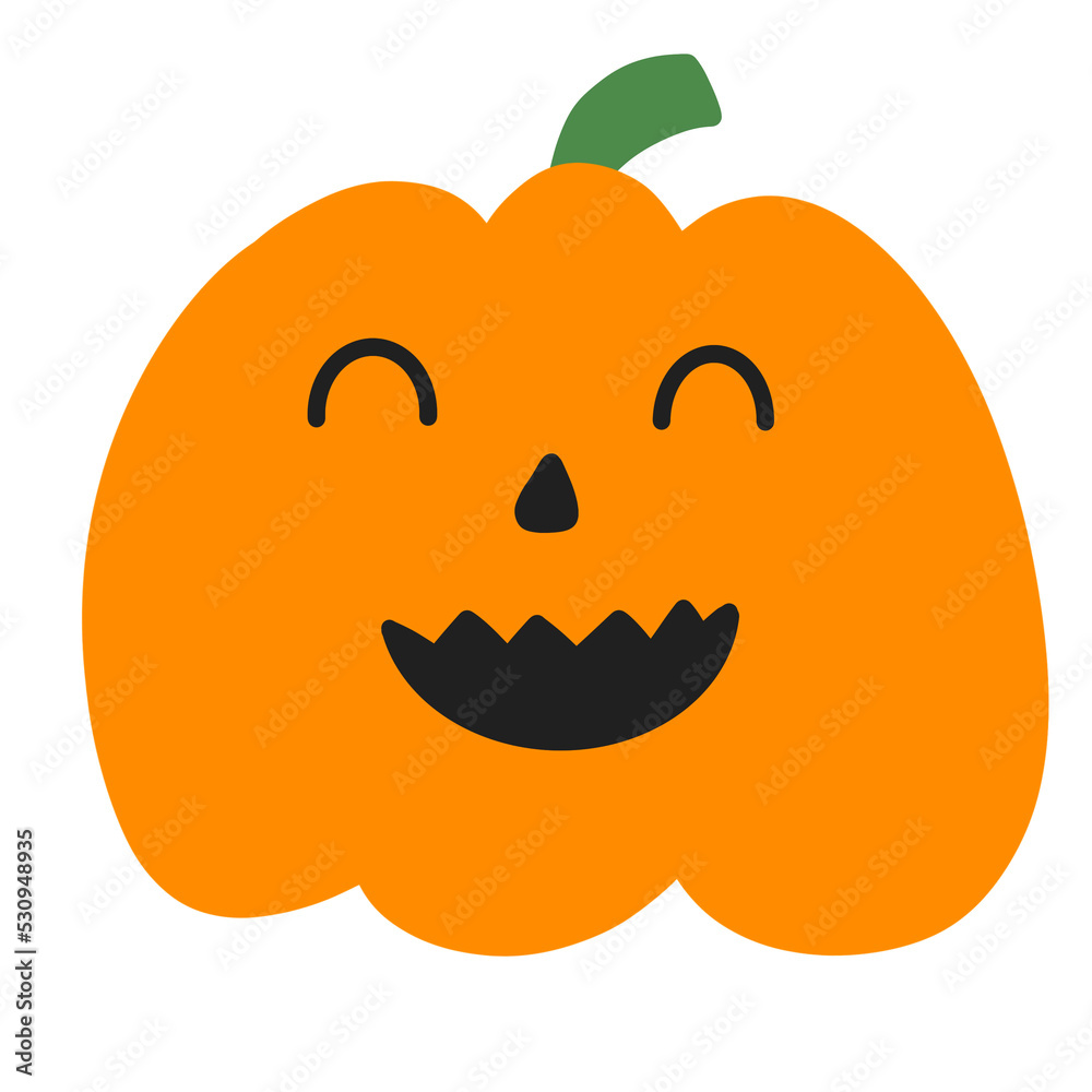 Fototapeta premium Cartoon Halloween Pumpkin Decoration