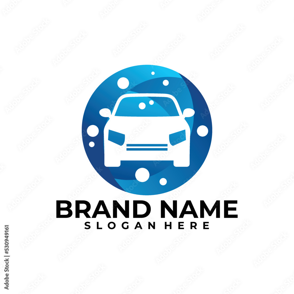 car wash logo vector design template