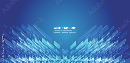 Business technology background composed of squares and polygon fragments