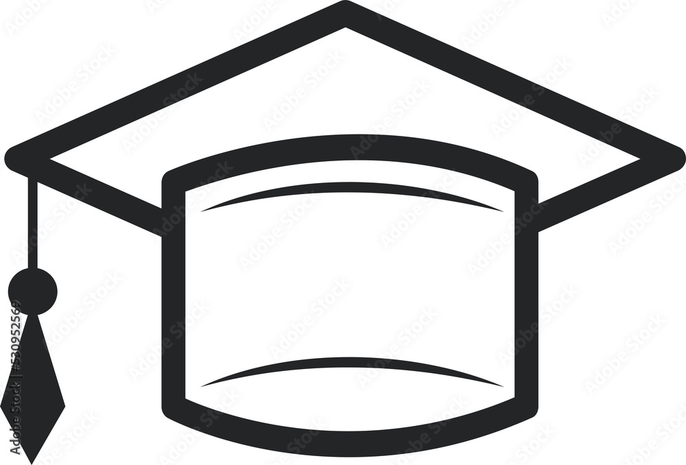 Graduation line icon Graduation line icon