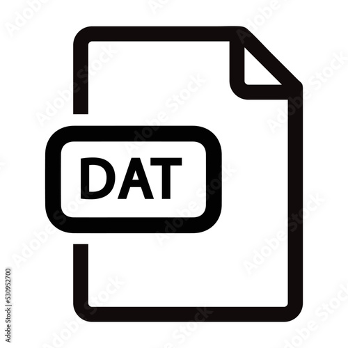 DAT File format icon
 