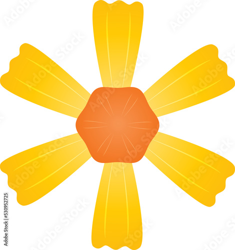 Yellow Flower icon sign symbol