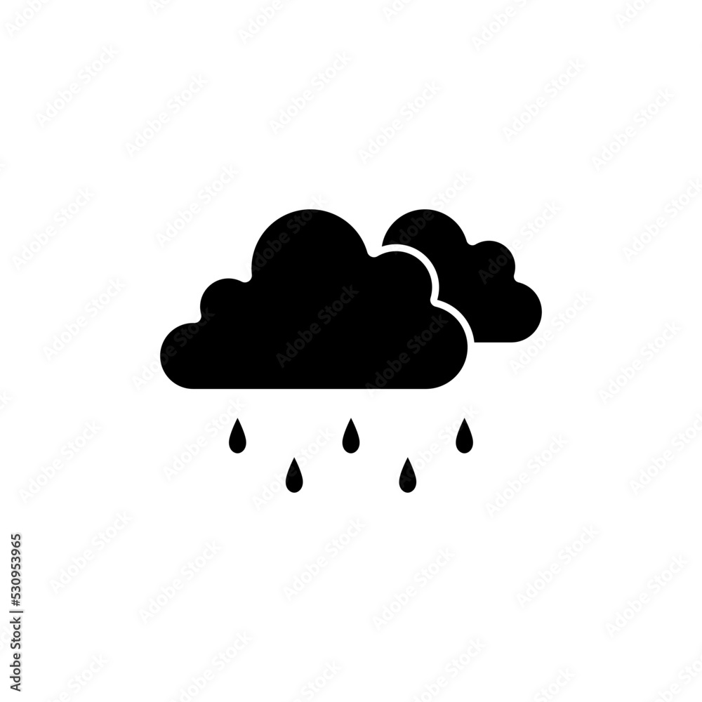 Rainy icon design template vector illustration Rainy icon design template vector illustration