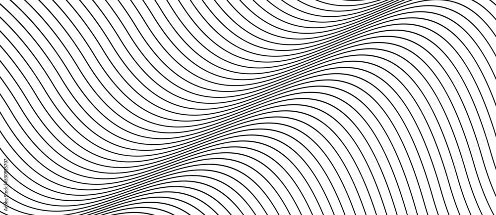 Lines pattern on white design background. topographic round abstract pattern of gray lines. Gray lines background. round lines abstract design