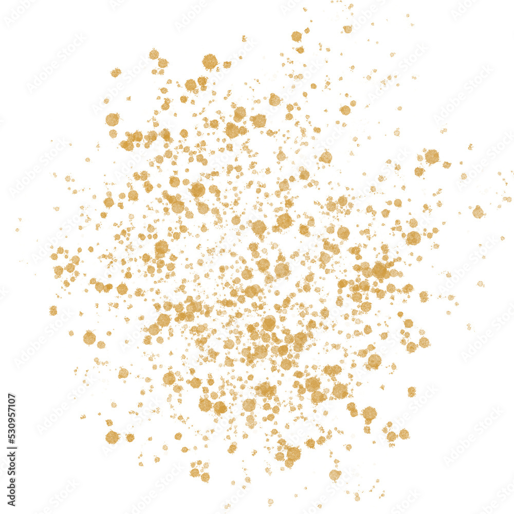 Gold Splatter Paint Splash