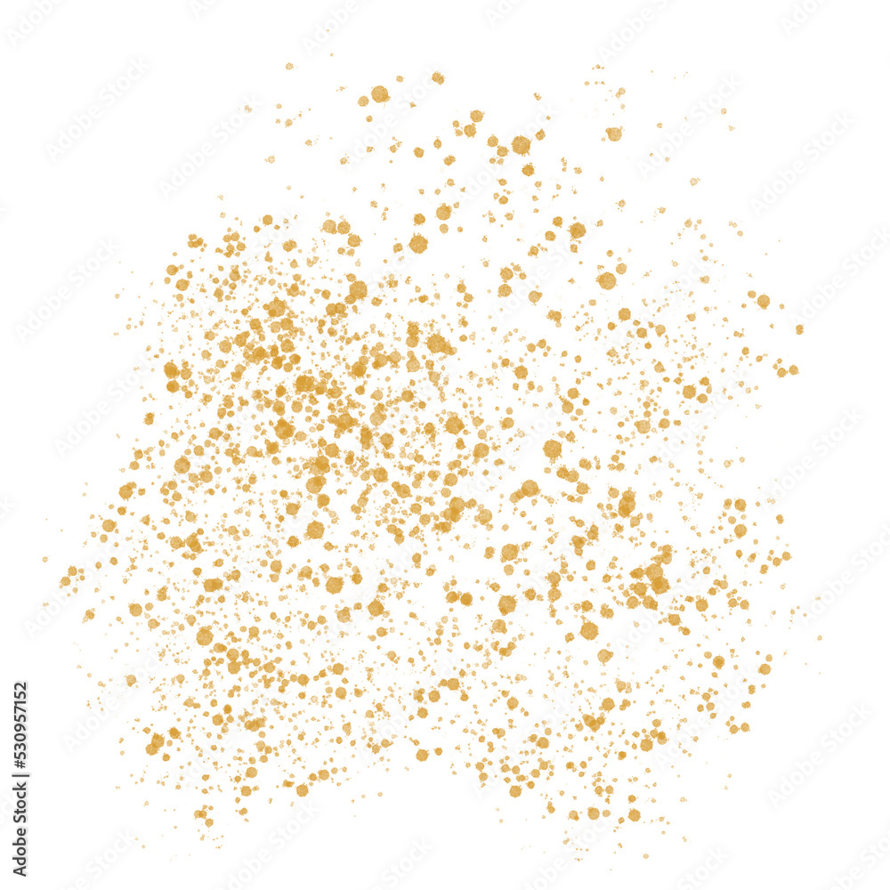 Gold Splatter Paint Splash