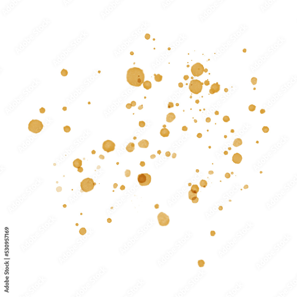 Gold Splatter Paint Splash