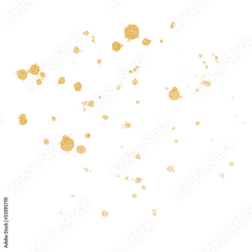 Gold Splatter Paint Splash
