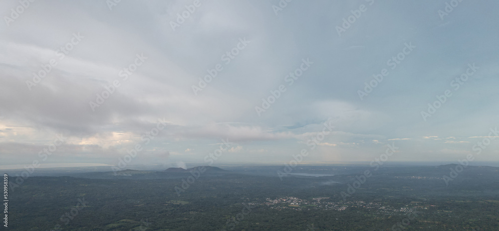 Fototapeta premium Aerial panorama on Nicaragua landscape