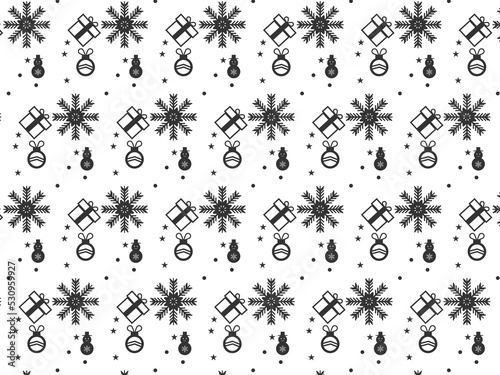 Winter seamless pattern with christmas trees, spruce woods on white background. Surface design for wrapping, giftwrap, textile, fabric, paperand scrapbook  wallpaper