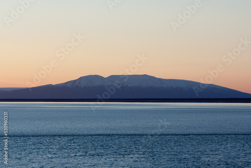 Winter Sunset over Mt. Susitna (Sleeping Lady) photo