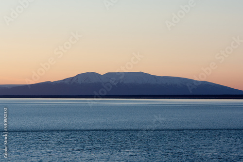 Winter Sunset over Mt. Susitna (Sleeping Lady)