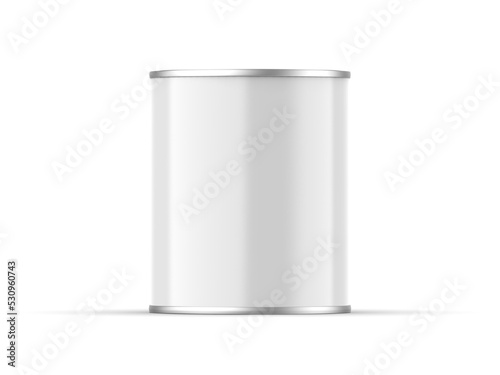 Glossy paint can mockup template for branding and mock up, 3d render illustration photo