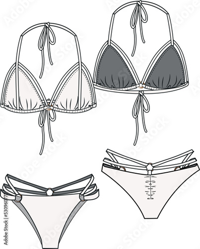 women bikini binding details