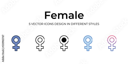 female icons set vector illustration. vector stock,