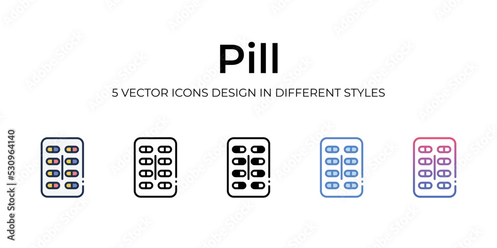 pill icons set vector illustration. vector stock, pill icons set vector illustration. vector stock,